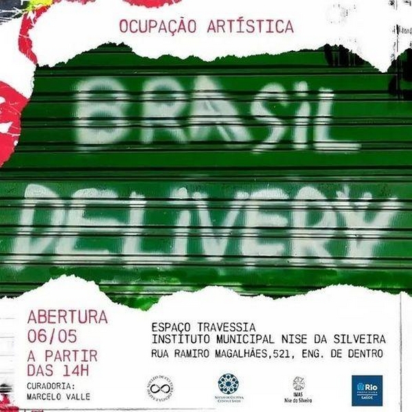 2022- Produção Executiva do artista plástico Antônio Breves na Ocupação Artística Brasil Delivery Dia 06 de maio 2022 o idealizador do Olho da Rua e também artista plástico @antonio_breves estave presente na ocupação artística Brasil Delivery que ocorreu no @espaco.travessia que fica no Instituto Municipal Nise da Silveira. Rua Ramiro Magalhães, 521, Engenho de Dentro. Curadoria: @marcelovallefotografia Arte do cartaz: @thiago_venturotti